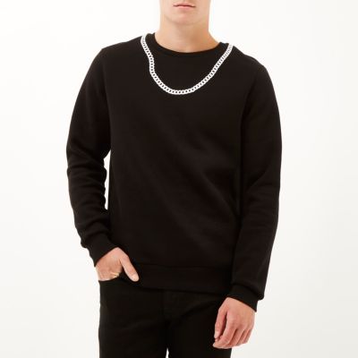 Black Christopher Shannon chain sweatshirt